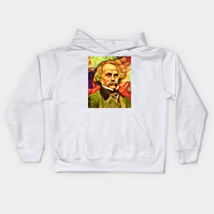 Nathaniel Hawthorne Snow Portrait | Nathaniel Hawthorne Artwork 8 Kids Hoodie